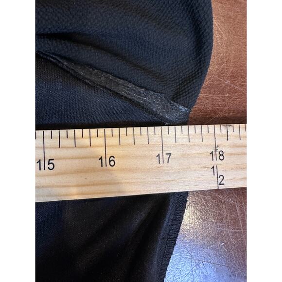 Judith March medium black daisy romper lace embroidered floral halter cutout - Picture 6 of 13